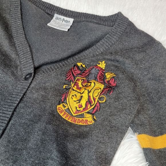 Harry Potter Gryffindor Gray Cardigan XS - Picture 7 of 10